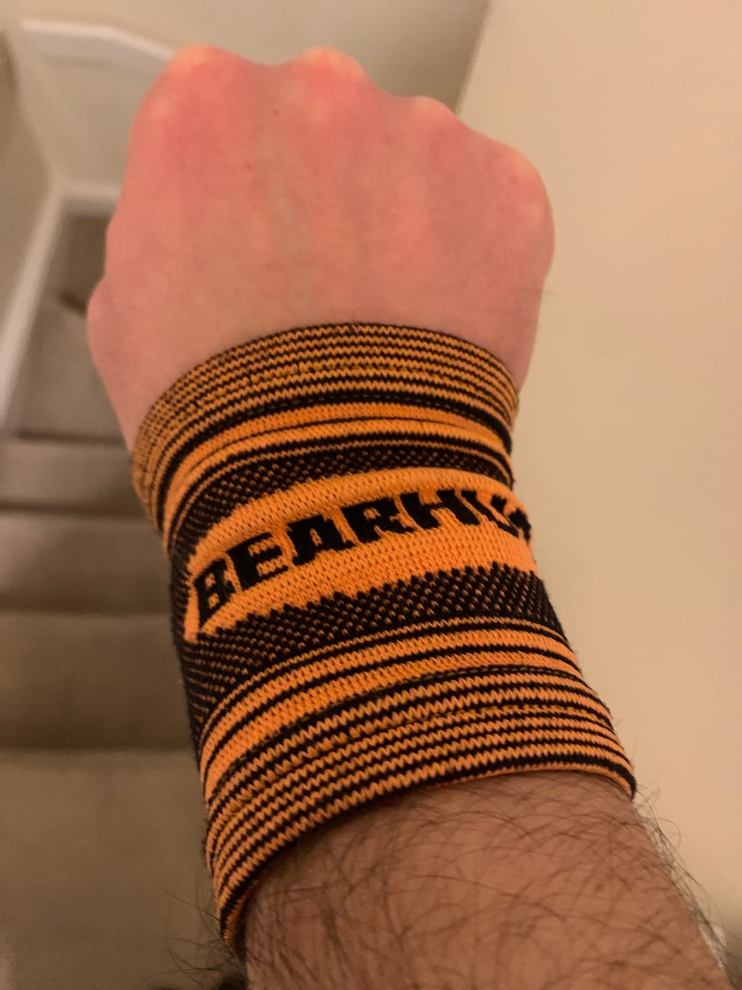 Customer photo review of Wrist Compression Support Sleeve For Arthritic & Sports Pain Relief