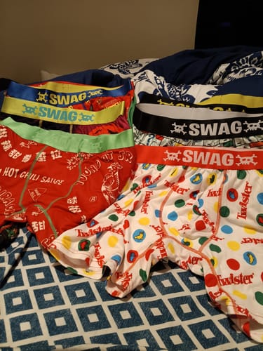 Customer photo review of SWAG - Mystery Boxer 10-Pack