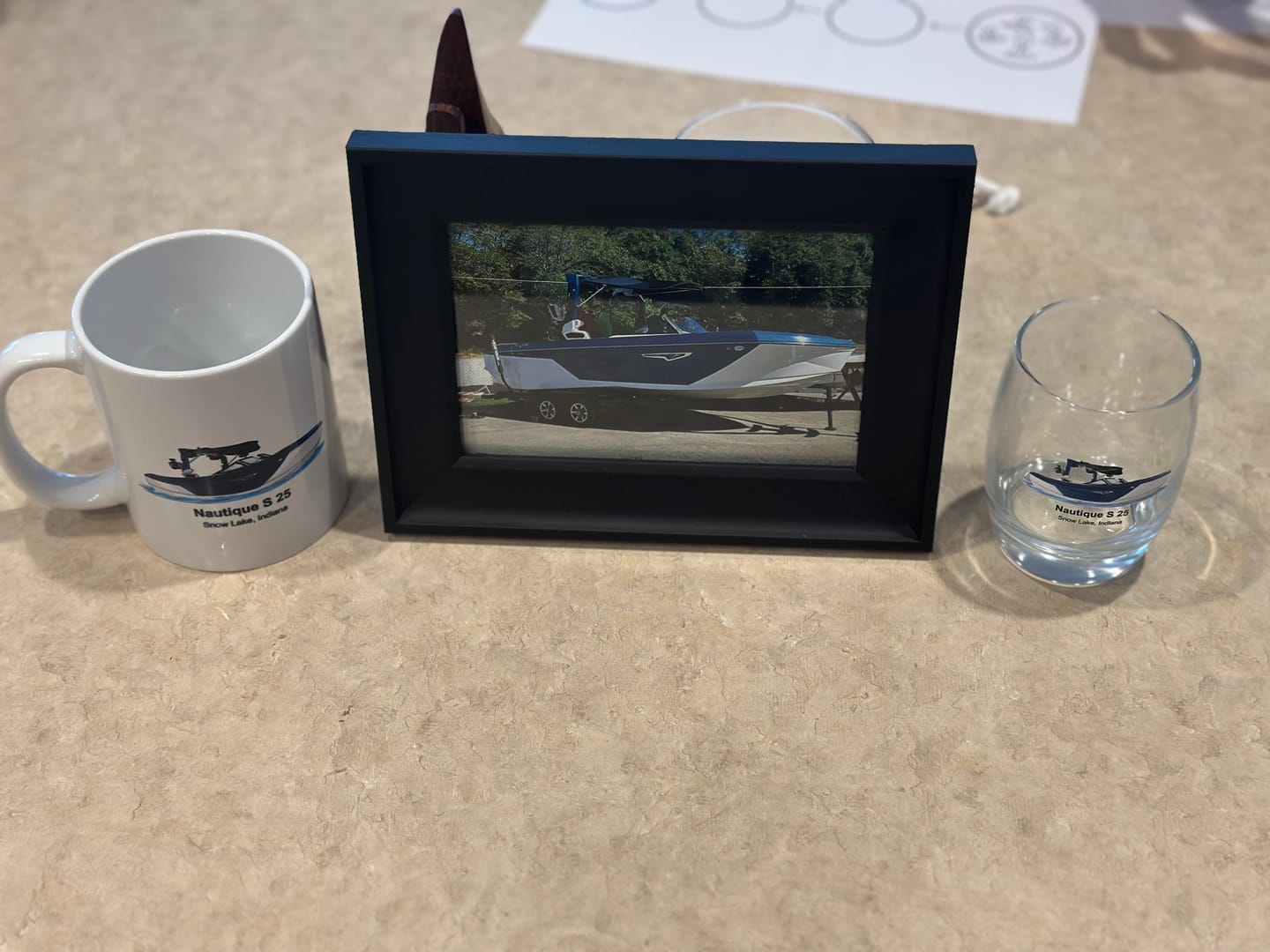 Customer photo review of Custom Boat Mugs
