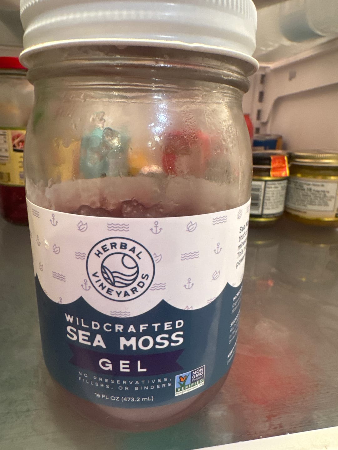Customer photo review of EXCLUSIVE PURPLE SEA MOSS GEL
