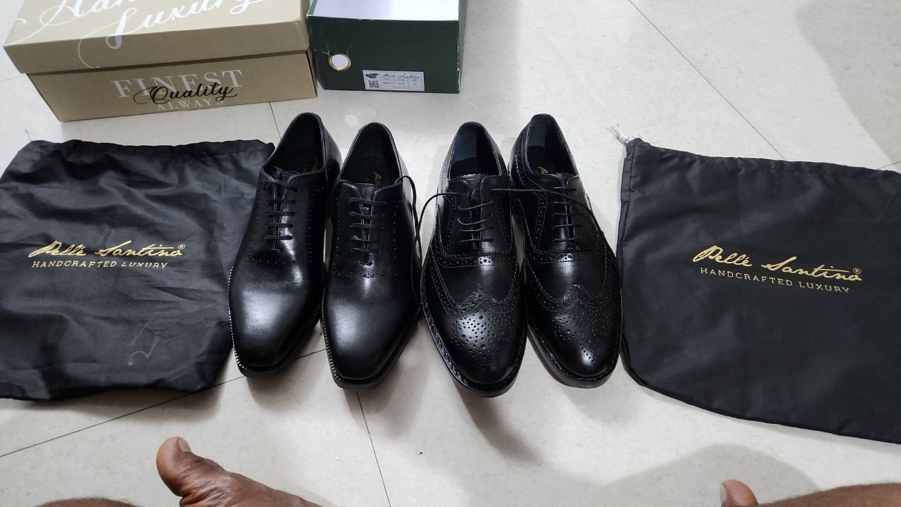 Customer photo review of Goodyear Welted - Full Brogue Oxfords - Black
