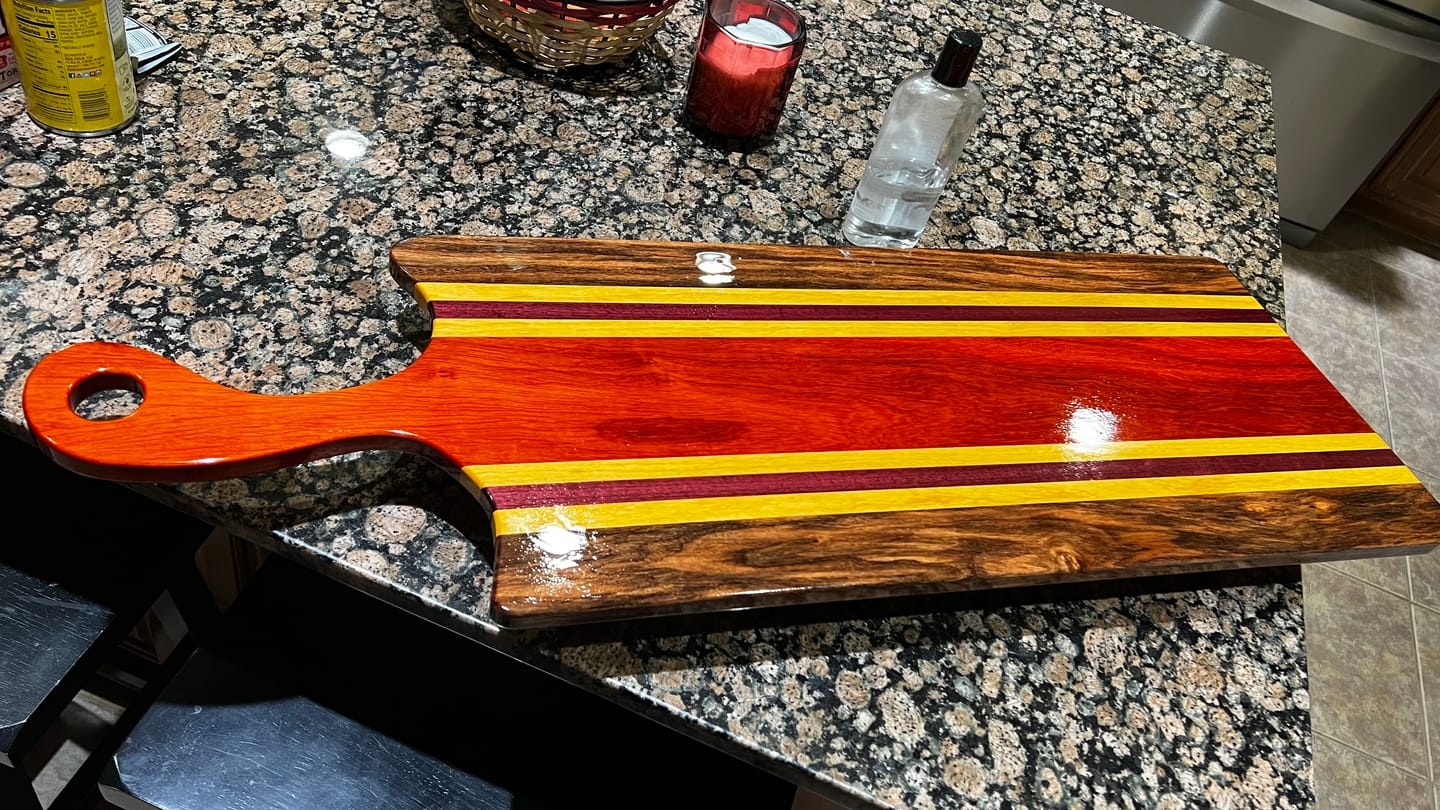 Customer photo review of Free Flow Handle Acrylic Router Template