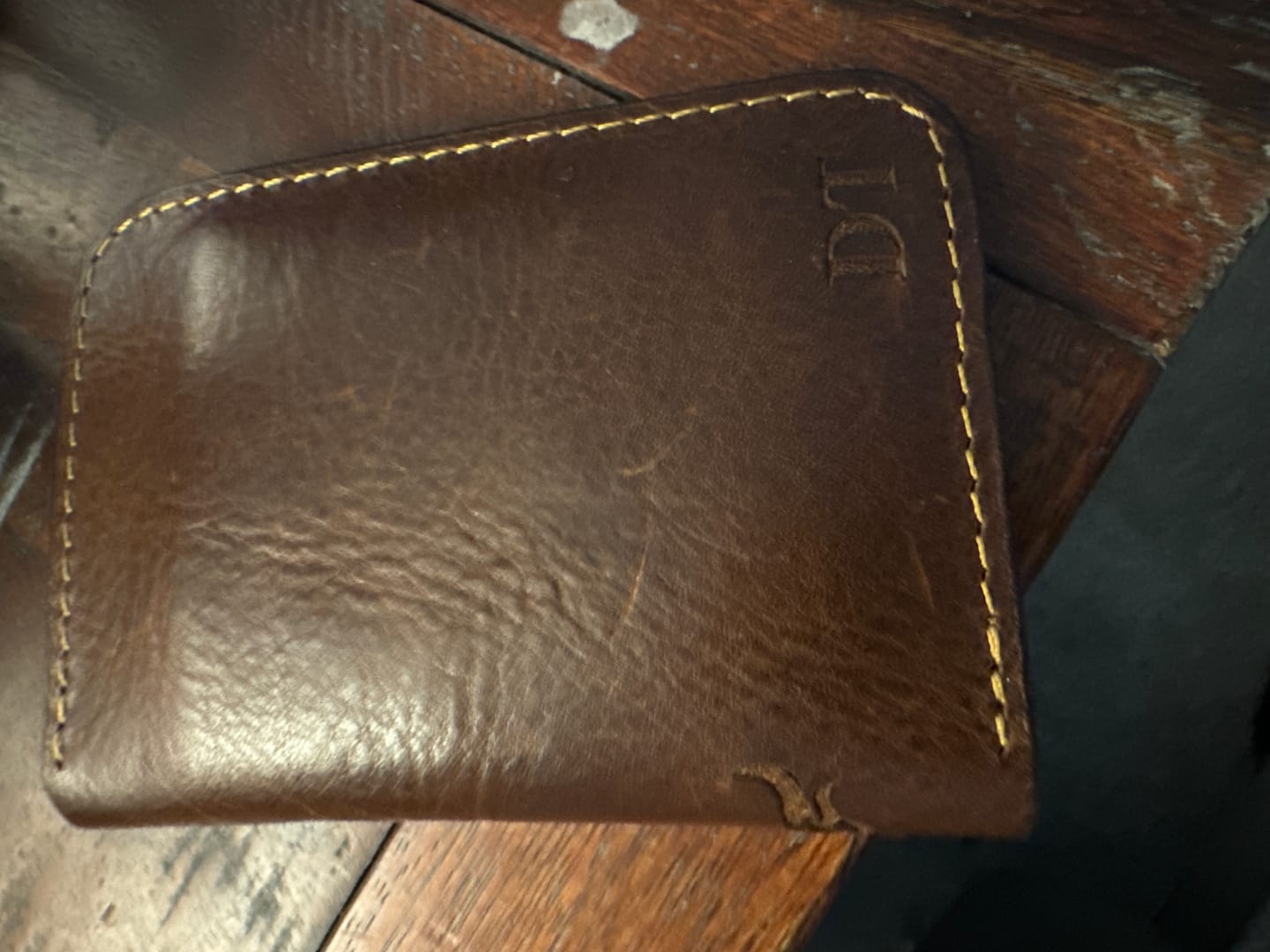Customer photo review of The Tyler Vertical Wallet