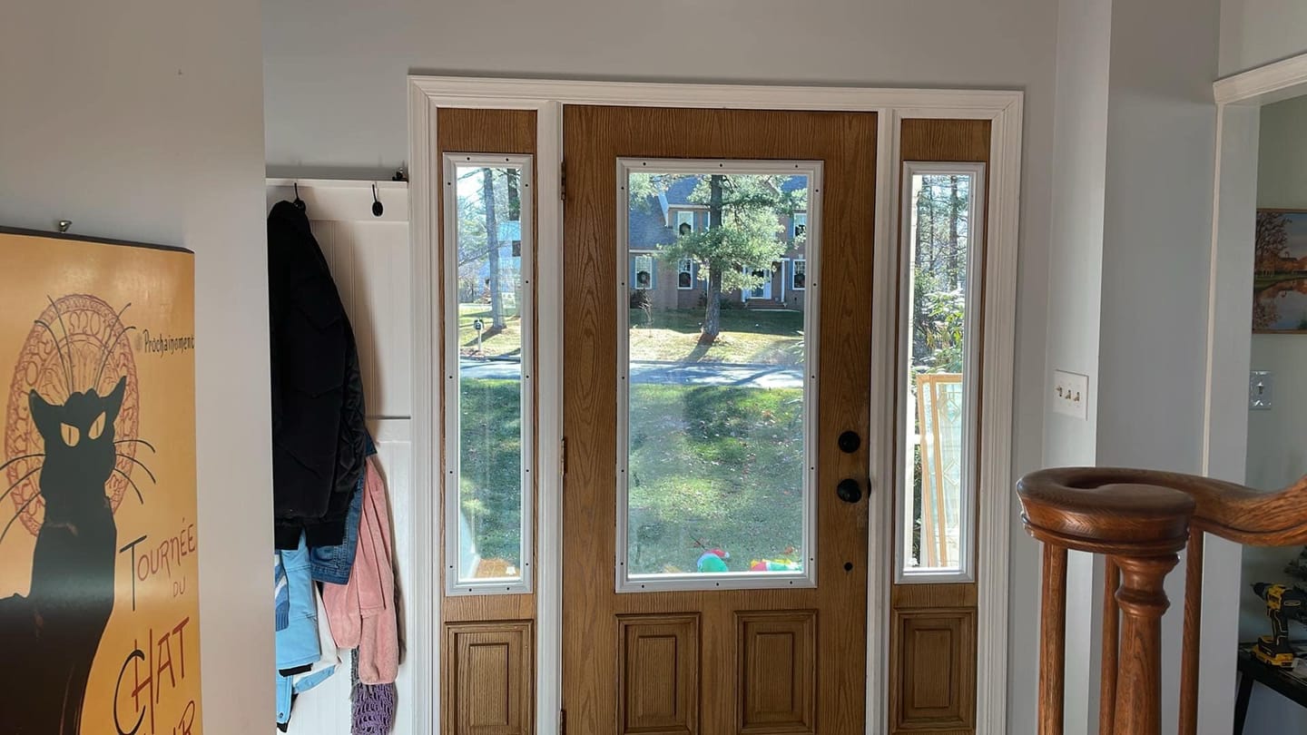 Customer photo review of Clear 1 Lite Glass and Frame Kit (3/4 Lite 24" x 50" Frame Size)