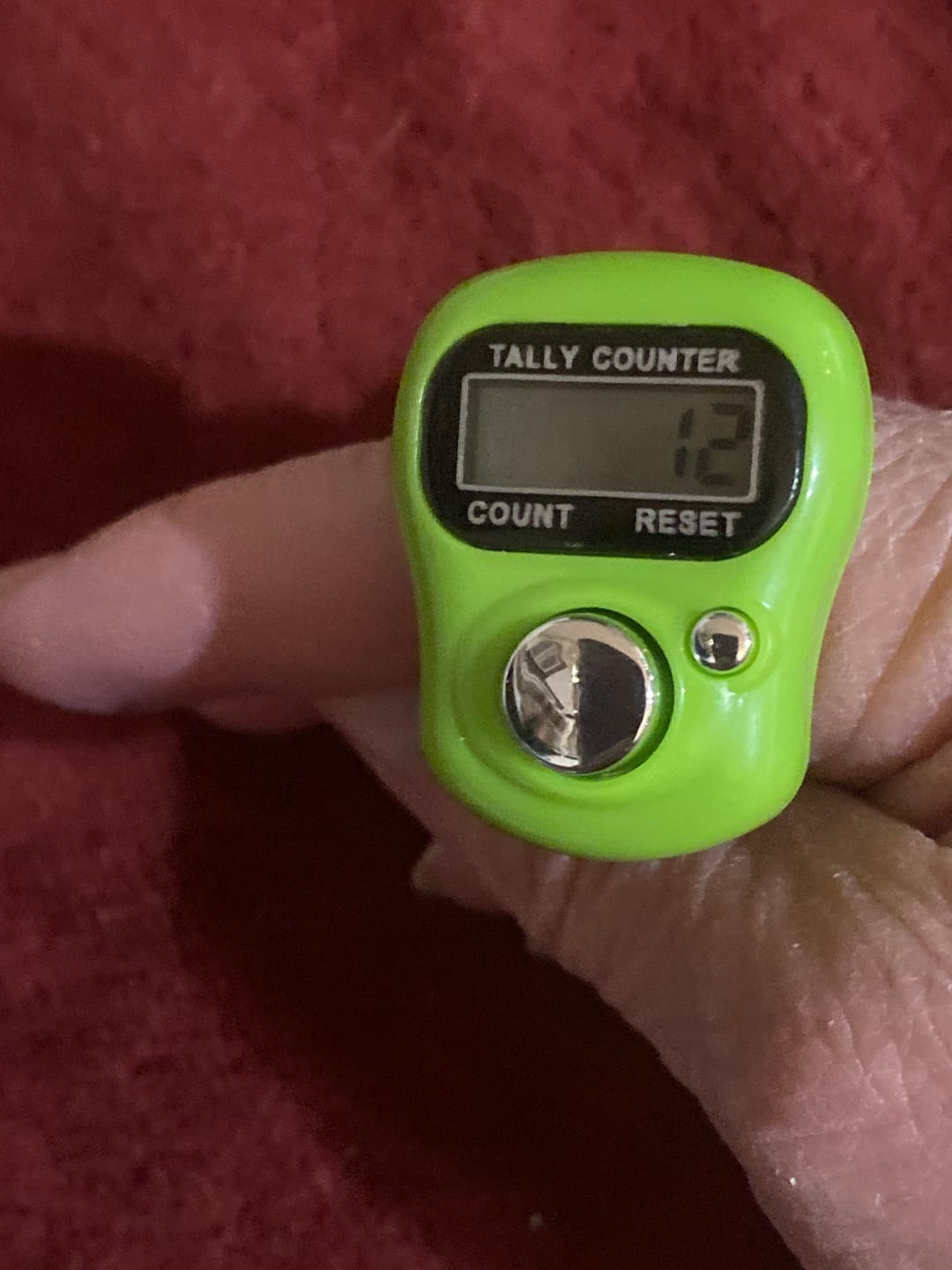 Customer photo review of Digital Row Counter for Knitting & Crocheting