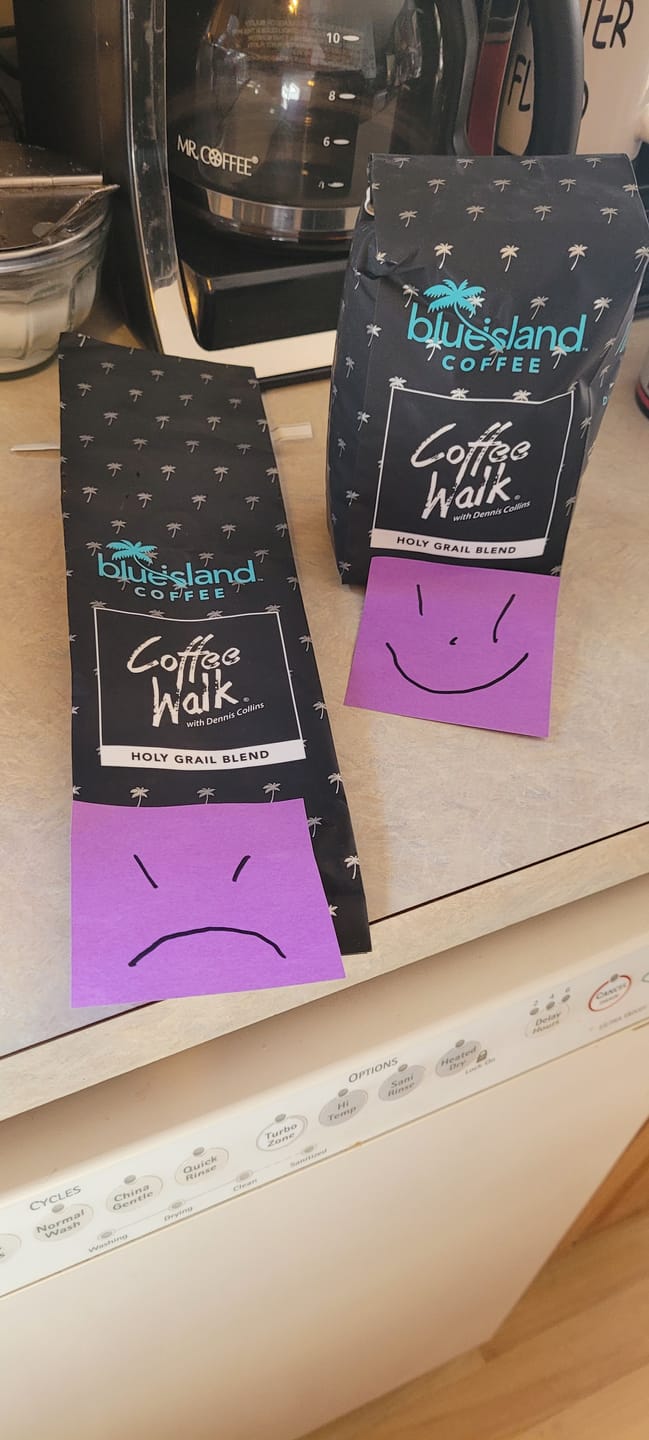 Customer photo review of Beach House Blend (Dark Roast)