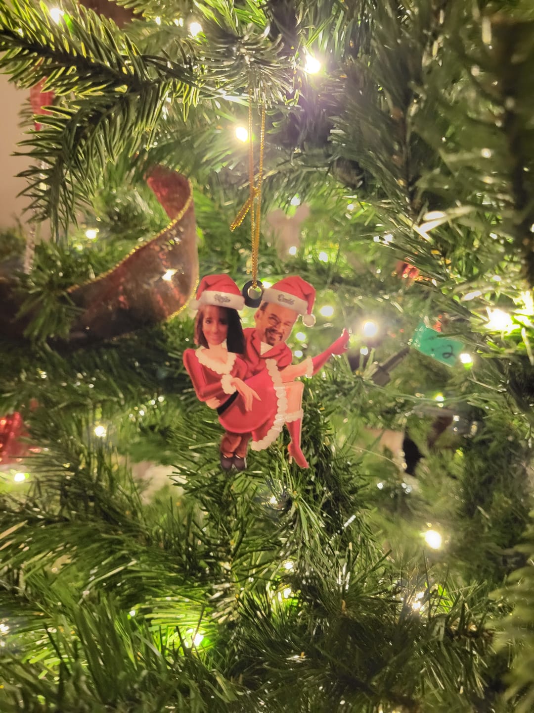 Customer photo review of Personalized Couple Acrylic Ornament, Prefect Gift For Couple