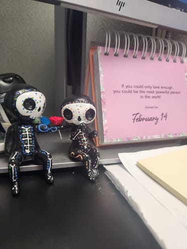 Customer photo review of Sugar Skull Couple Figurine Hand Painted 3D Printed
