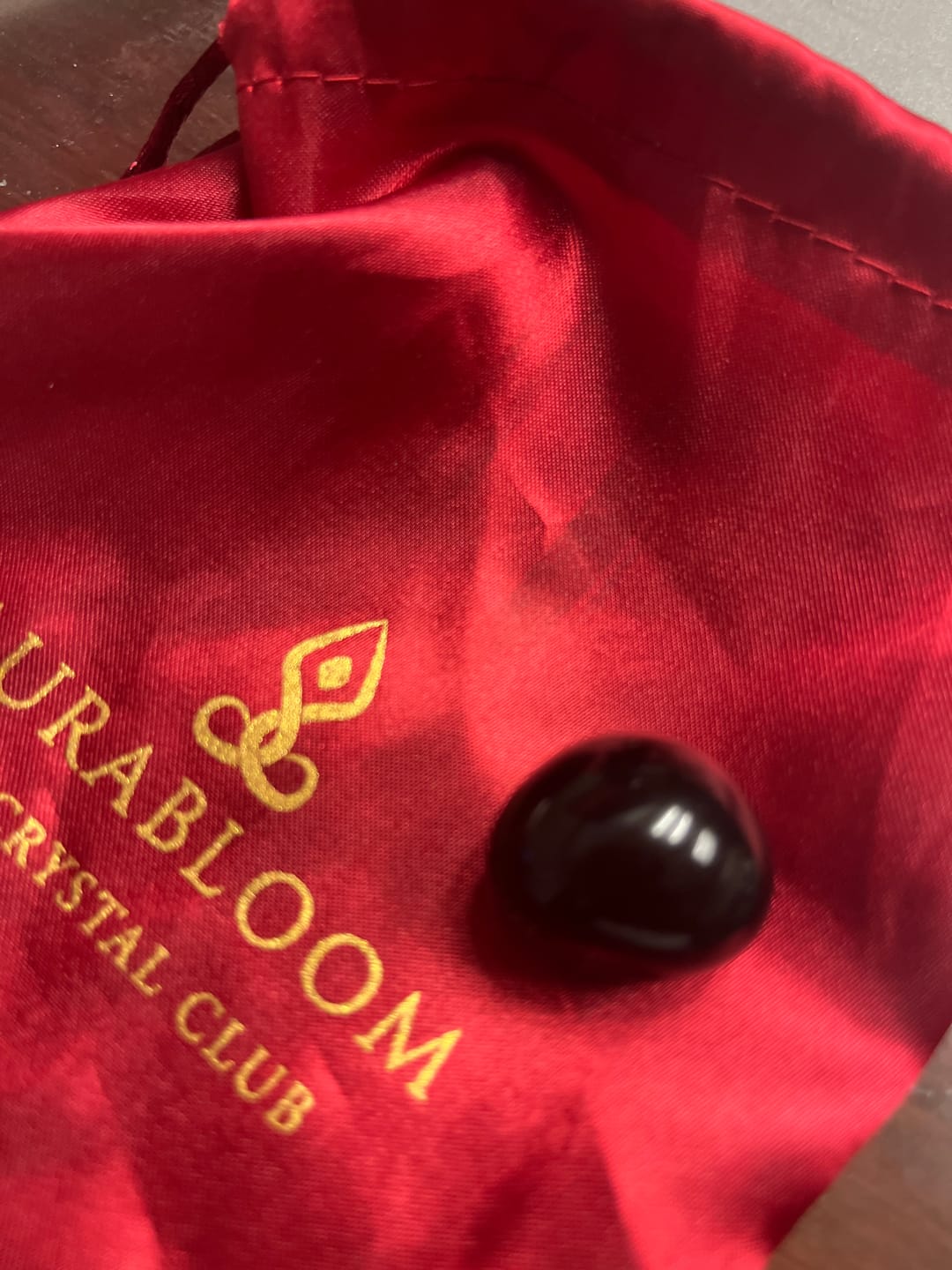 Customer photo review of Black Obsidian Worry Stone