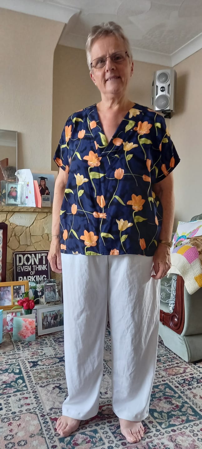 Customer photo review of Viscose Linen Woven Stretch Fabric