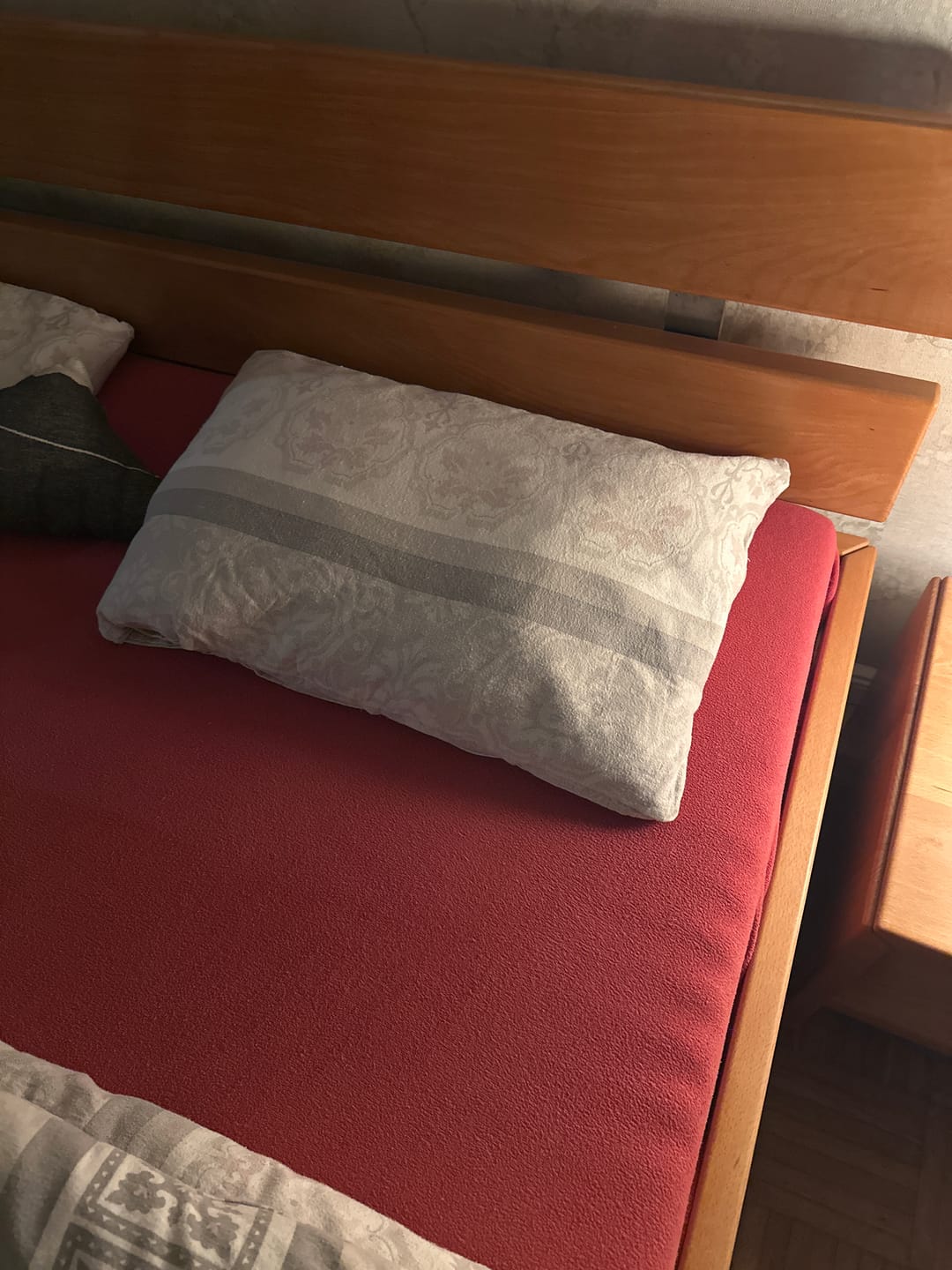 Customer photo review of Schafschurwoll-Hirse-Kissen mit Kräutern