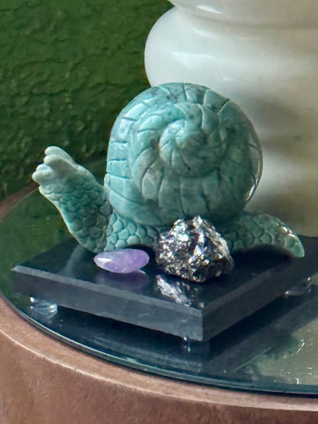Customer photo review of Fabulous Amazonite Snail with Elite Shungite Nugget on Shungite Tile
