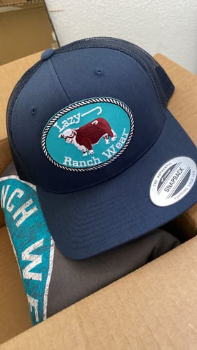 Customer photo review of Lazy J Ranch Wear Original Patch Hereford Sticker