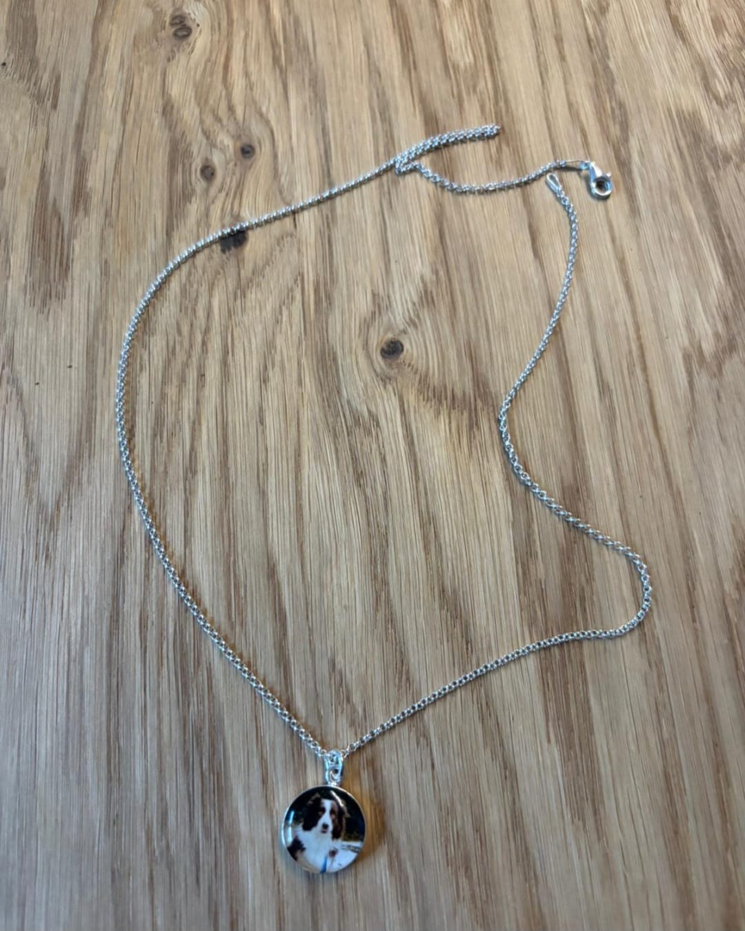 Customer photo review of Personalisierbare Hunde Foto Kette 925er Sterling Silber 18K vergoldet