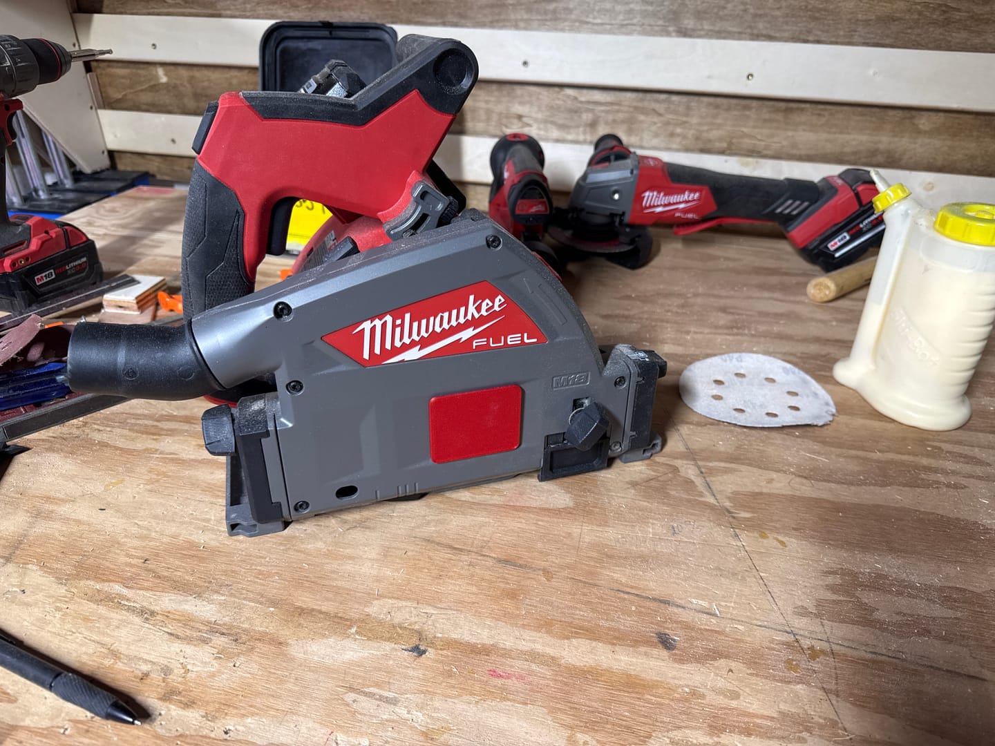 Customer photo review of Track Saw Dust Cover Compatible with Milwaukee