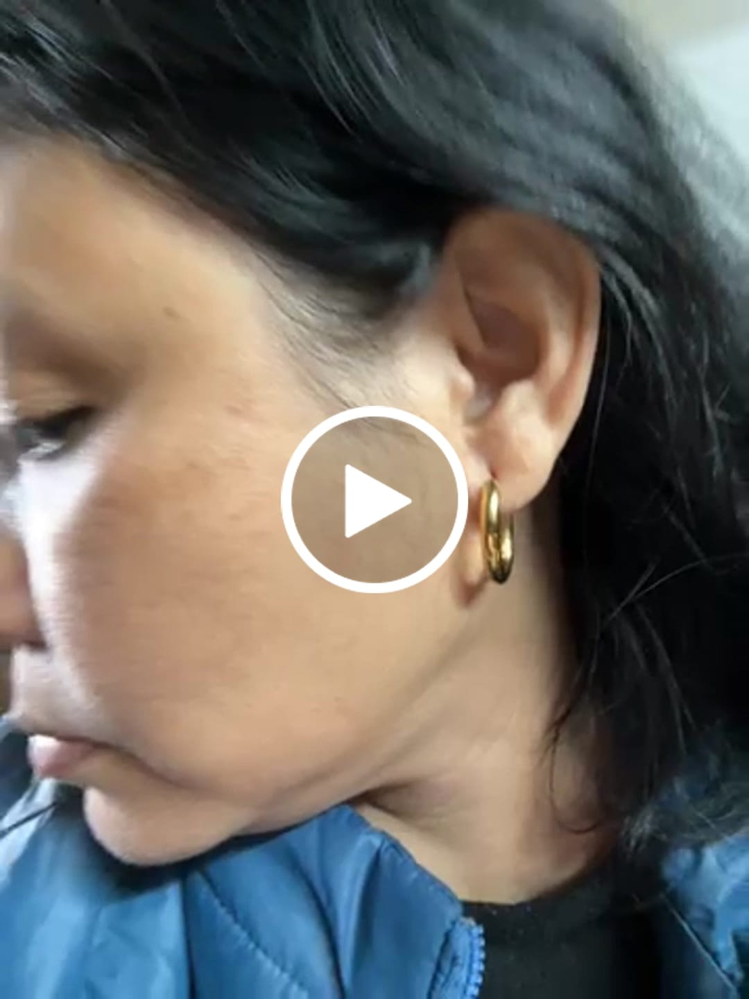 Customer video review of Oval Shape Hoop Earrings