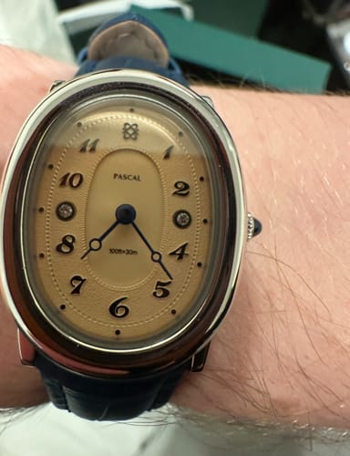 Customer photo review of Oval Bubble Diamond Watch (24mm x 30mm)