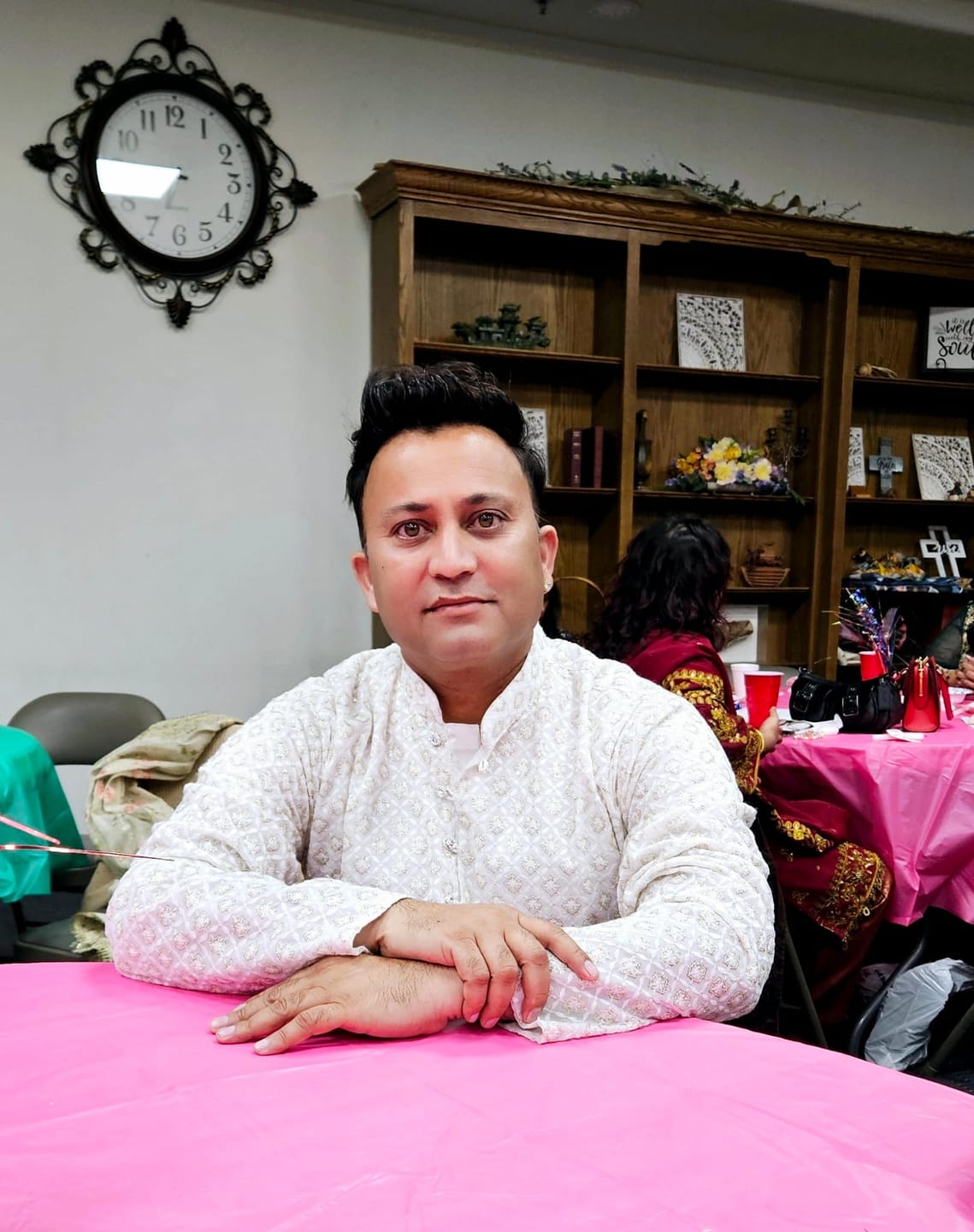 Customer photo review of White Fancy Kurta