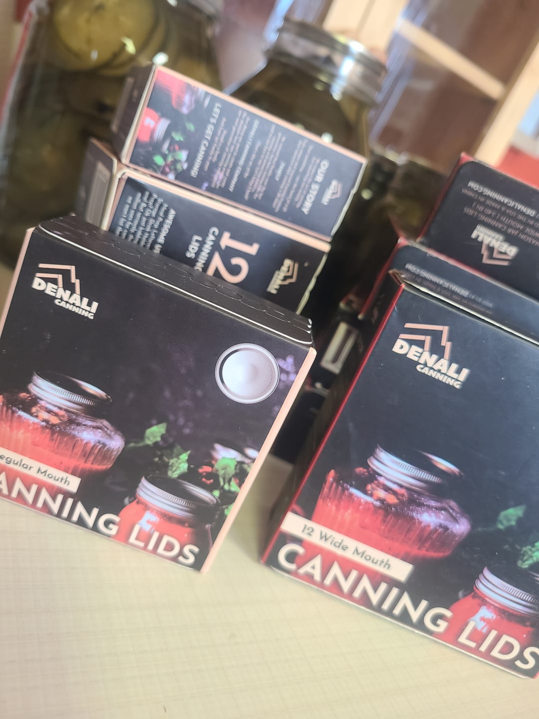 Customer photo review of 60 Pack – Denali® Lids, Wide Mouth