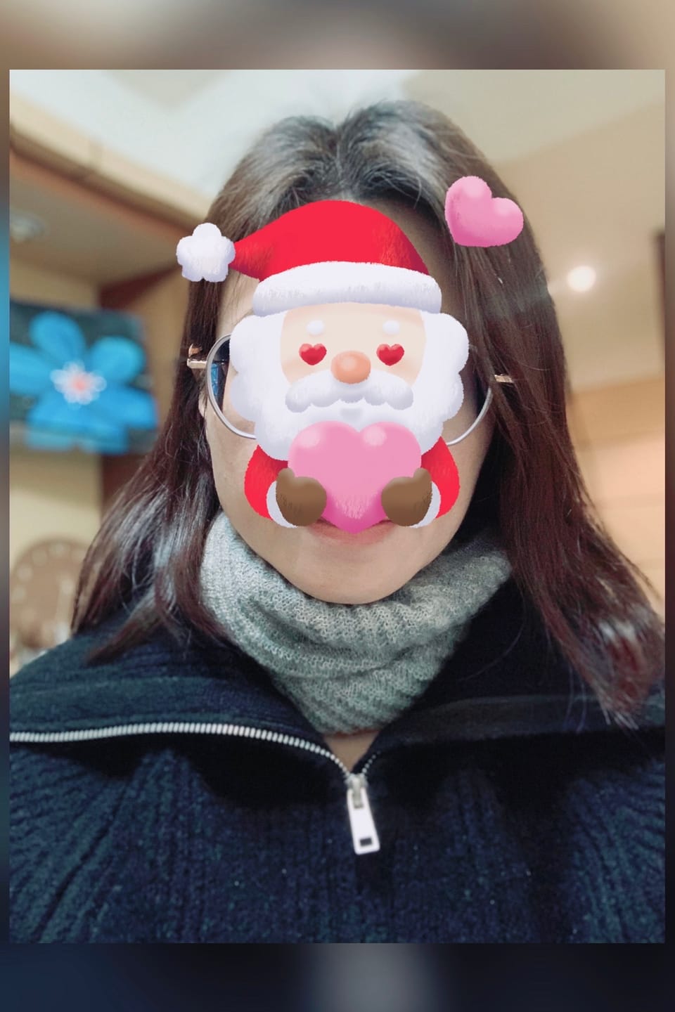 Customer photo review of Apricity Mohair Merino neck warmer 脖圍 （珍珠灰）