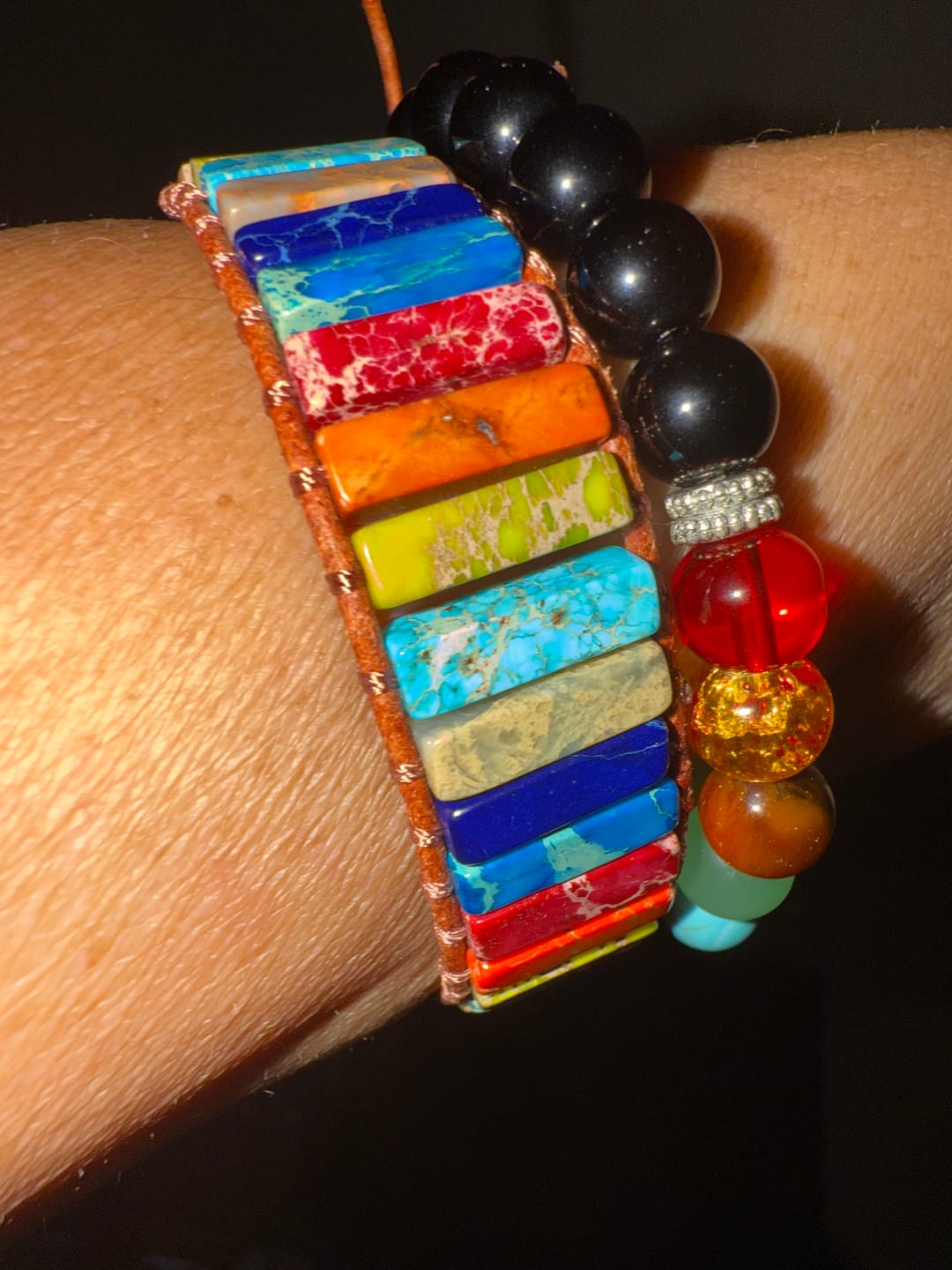 Customer photo review of 7 Chakras Balance Bracelet (Stone)
