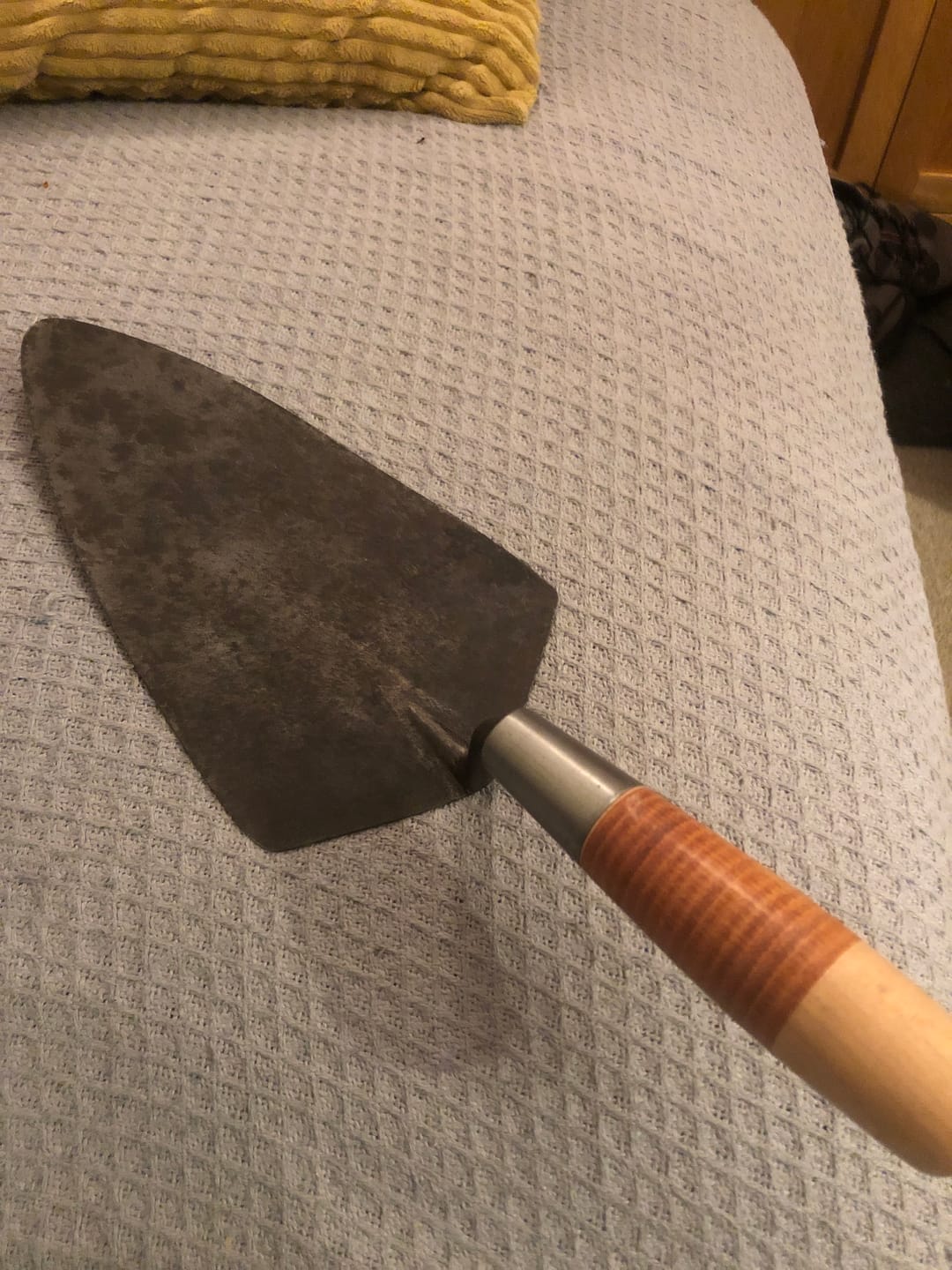 Customer photo review of Bon Tool Replacement Bricklaying Trowel Handle - Leather