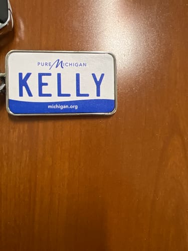 Customer photo review of Michigan 2022 Plate Pendant