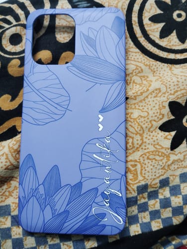 Customer photo review of luxury leaves Hard Matte Case Covers