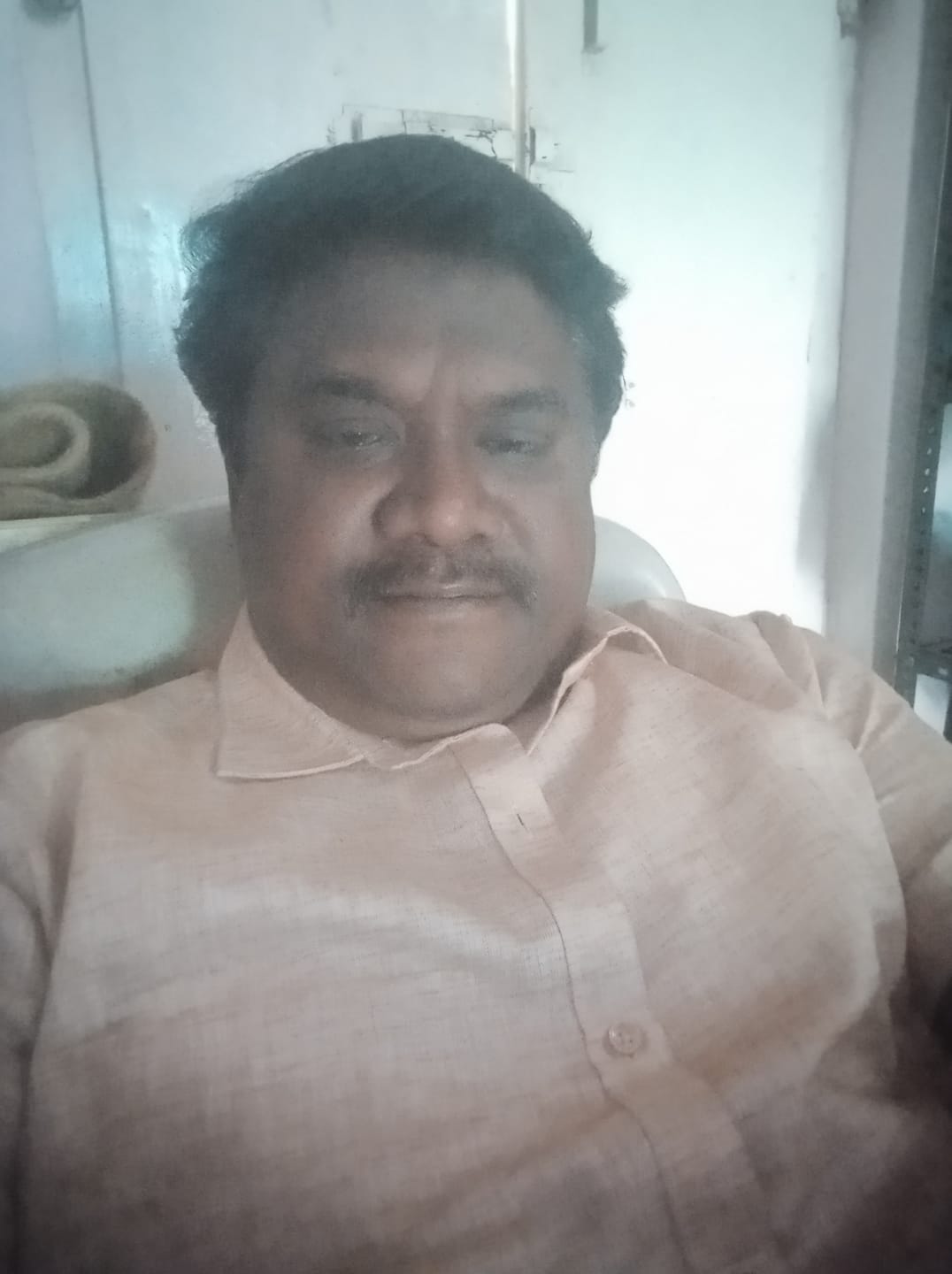 Customer photo review of Linen Feel - Light brown Formal Shirts For Men | Ariser