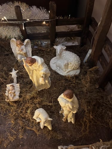 Customer photo review of Belleek Classic Sheep & Lamb Ornament