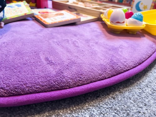 Customer photo review of Purple Round Baby Play Mat