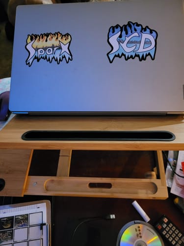 Customer photo review of Pre-Black Friday Deal - 100 4" Stickers $45