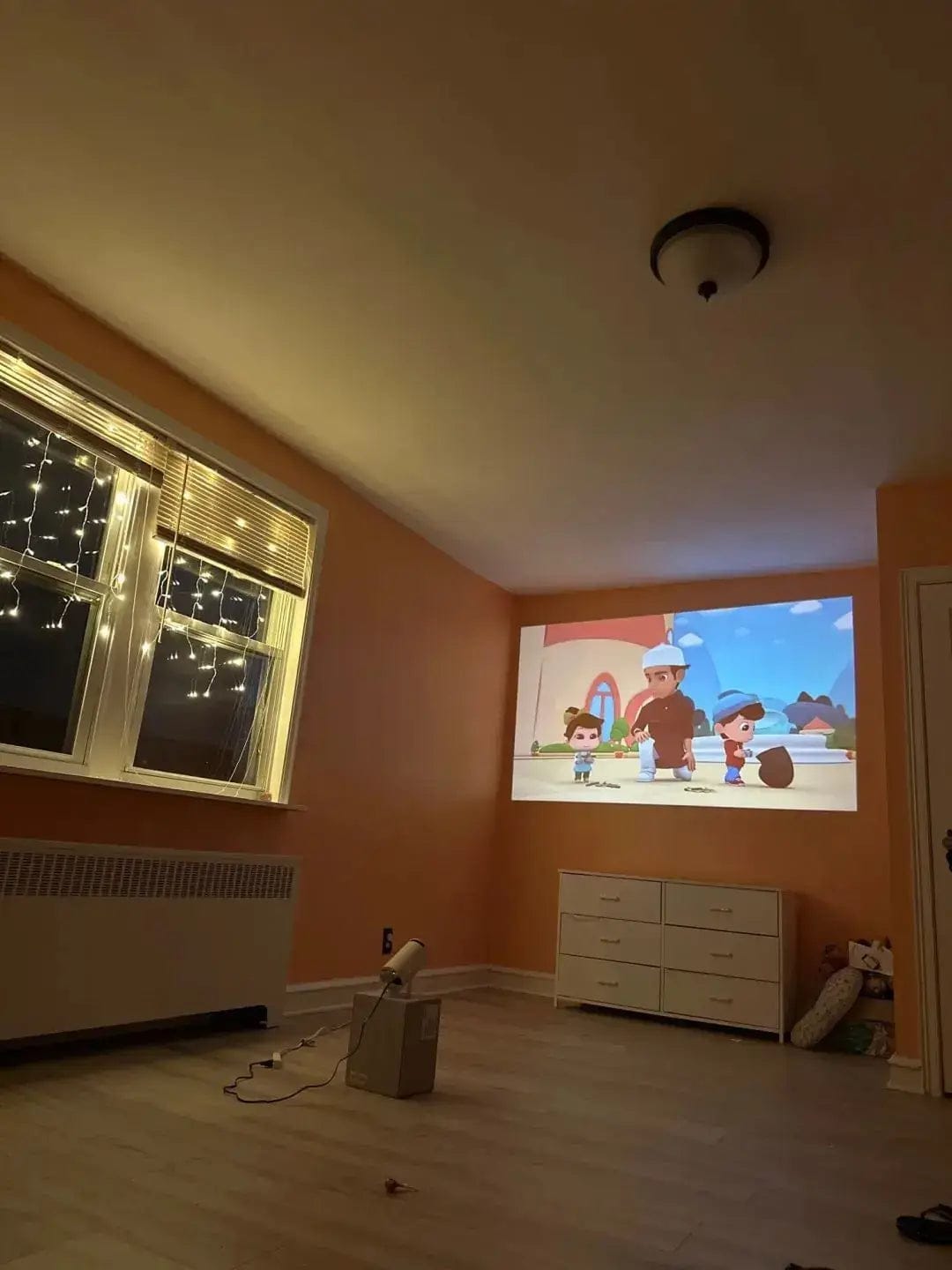 Customer photo review of Portable Mini Projector | 4K