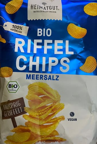 Kundenbewertung mit Foto zu Bio Riffel Chips Meersalz