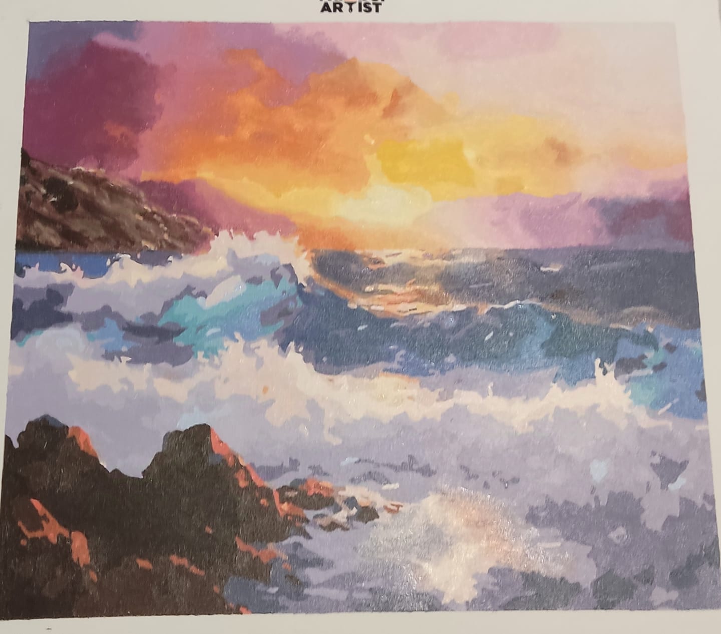 Customer photo review of Dramatic Seaside Sunset