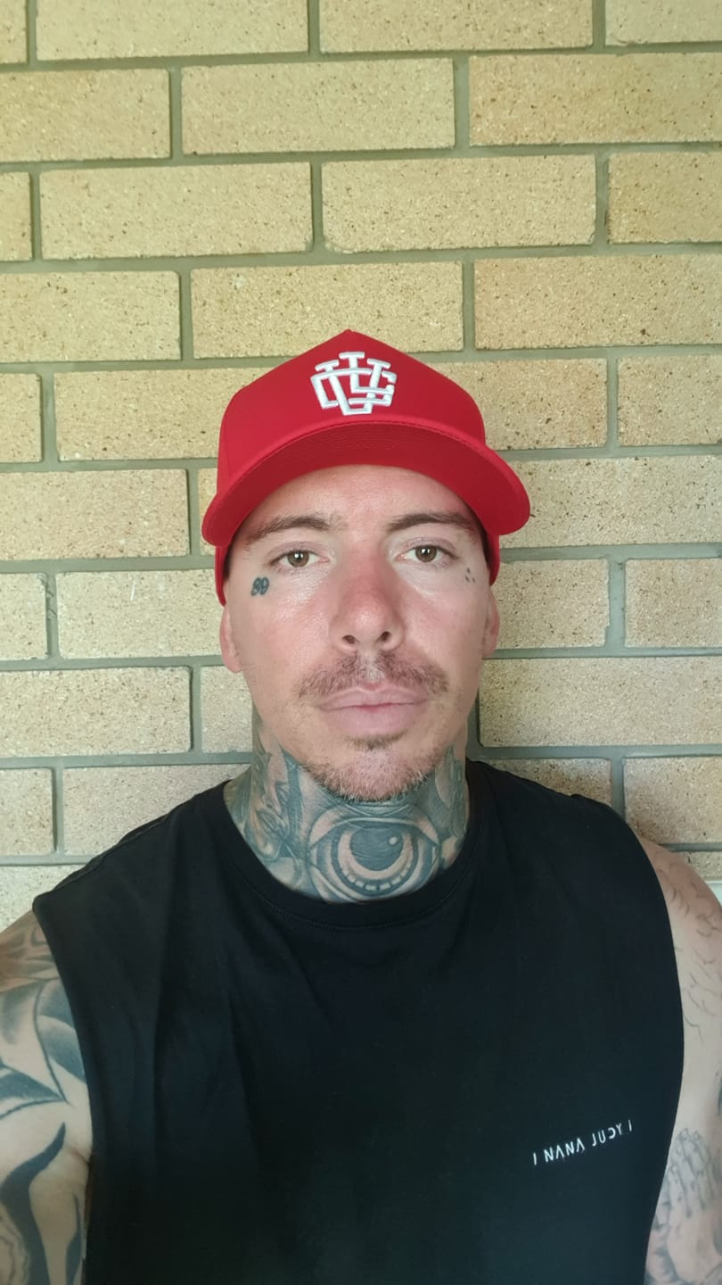 Customer photo review of LVCO "Blood Red" A-Frame Snapback