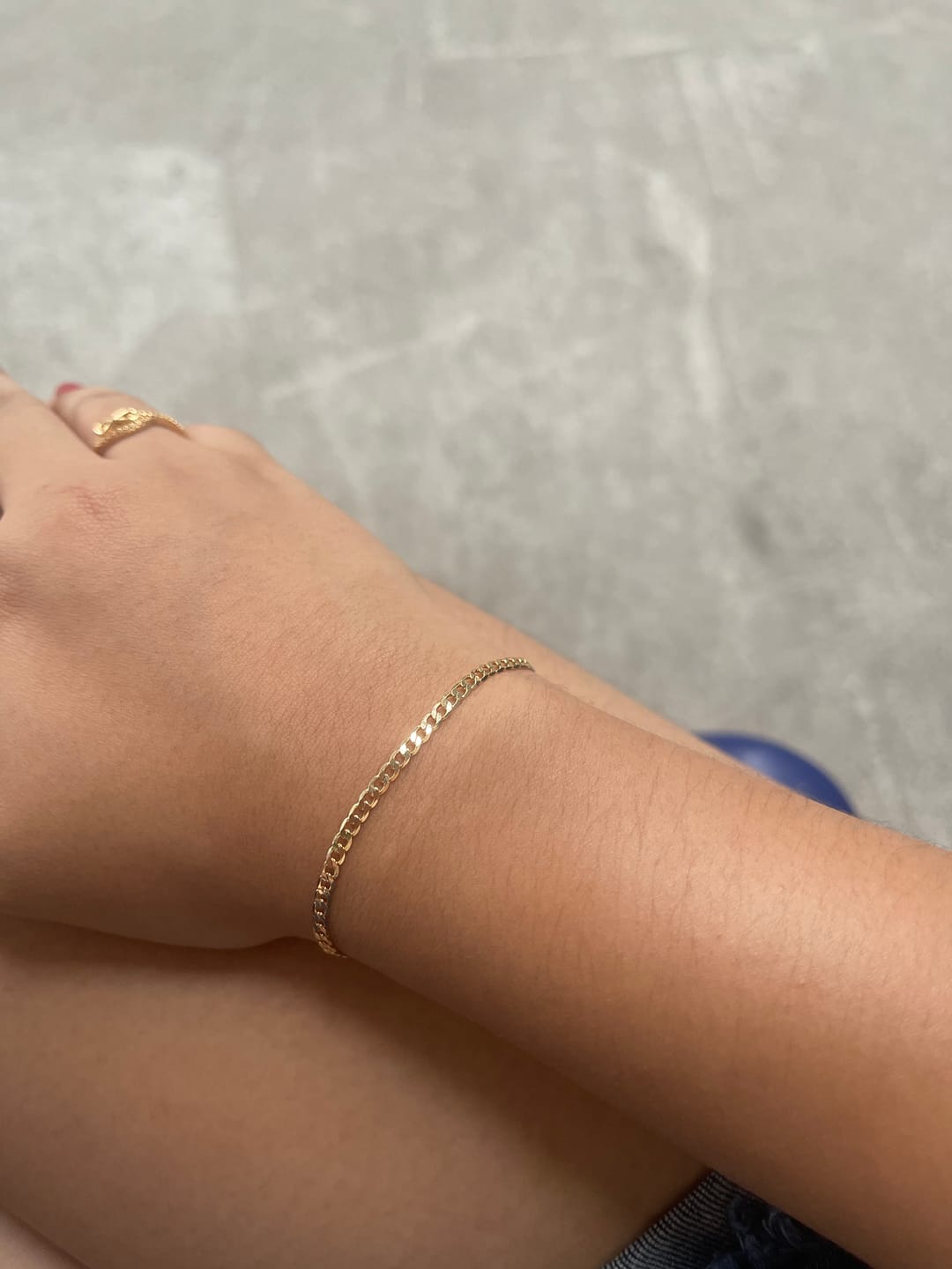 Customer photo review of Pulseras Eslabón Plano en Oro laminado 18k Para Pareja