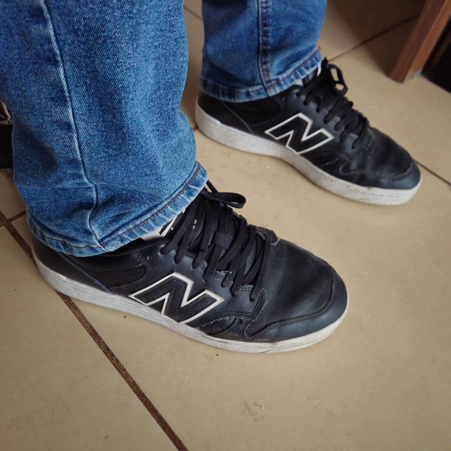 Customer photo review of Zapatilla New Balance 480 L Hombre Negro