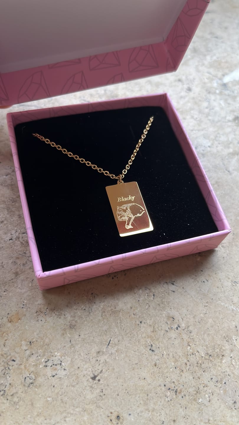 Customer photo review of Zeichnung | Plainkette + Gravur