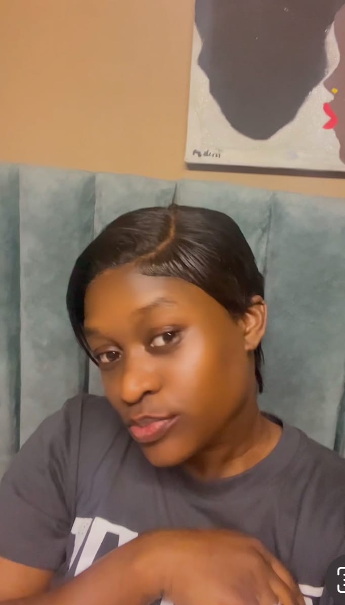 Customer photo review of Lace Pixie Wig