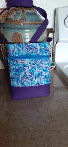 Customer photo review of Wanderlust Phone Bag Pattern