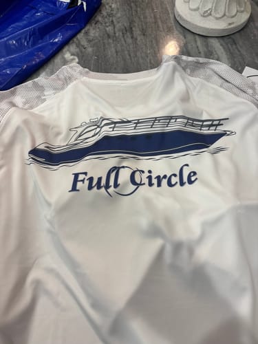 Customer photo review of Custom Digital Boat Artwork