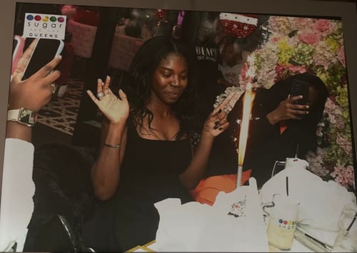 Customer photo review of Chic Square Neck Mini Dress - Versatile Day to Night Style