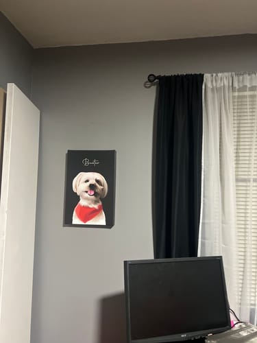 Customer photo review of Pet Art Canvas Wrap