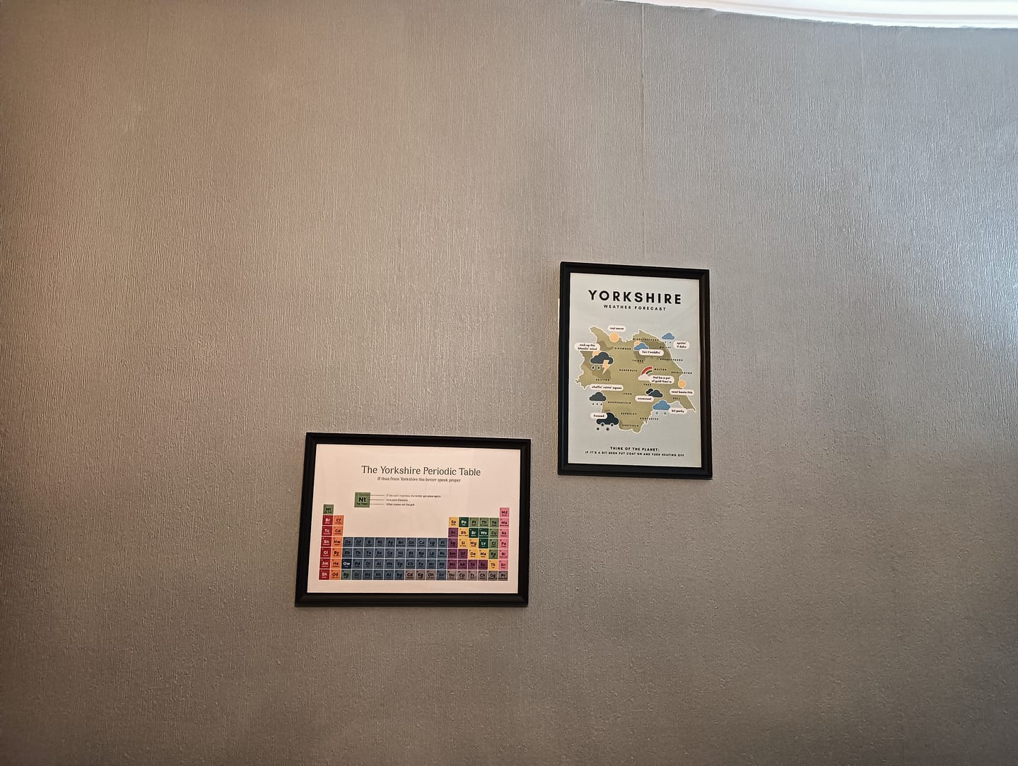 Customer photo review of The Yorkshire Periodic Table - Print
