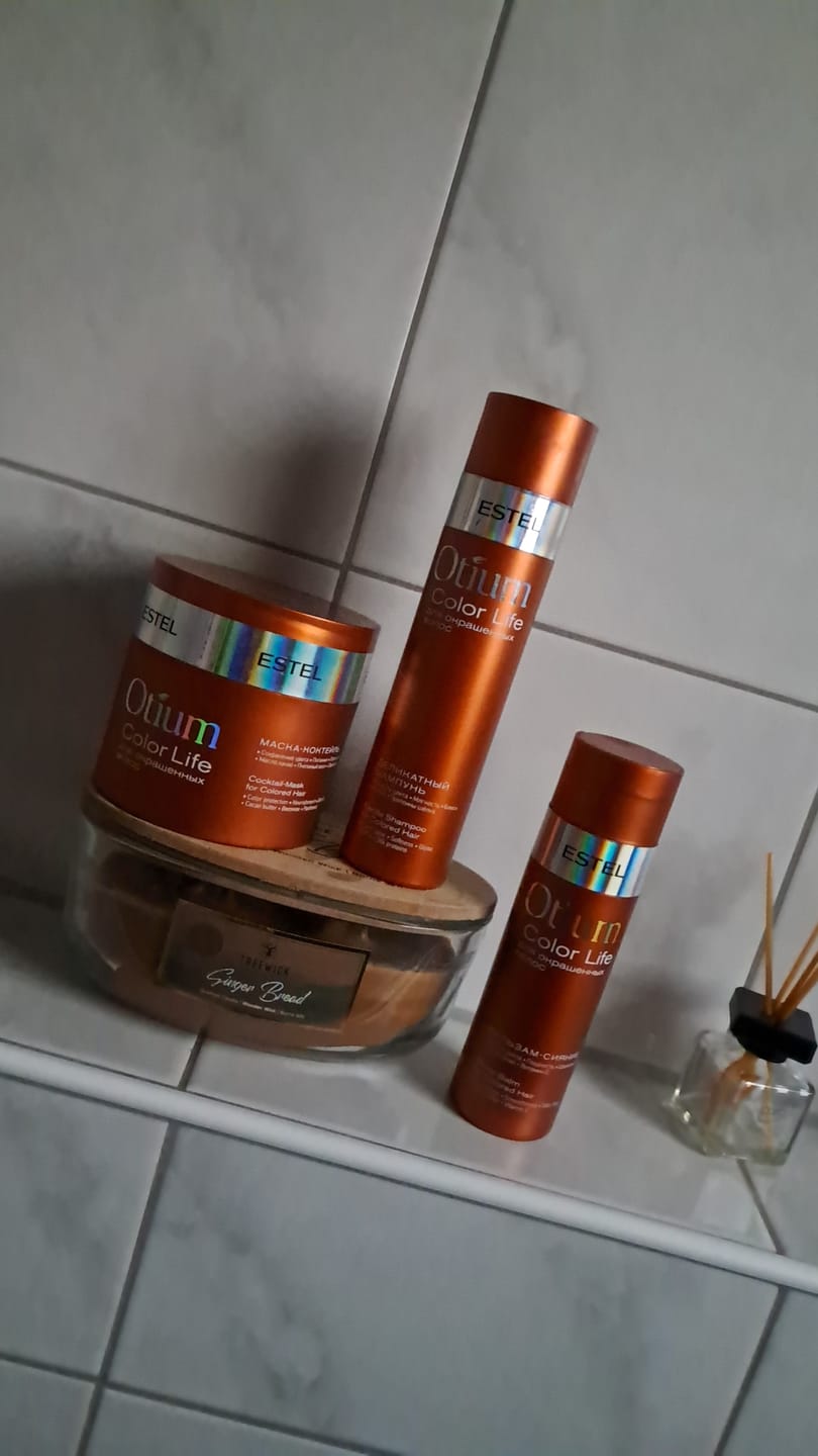 Customer photo review of OTIUM COLOR LIFE Glanzmaske für gefärbtes Haar