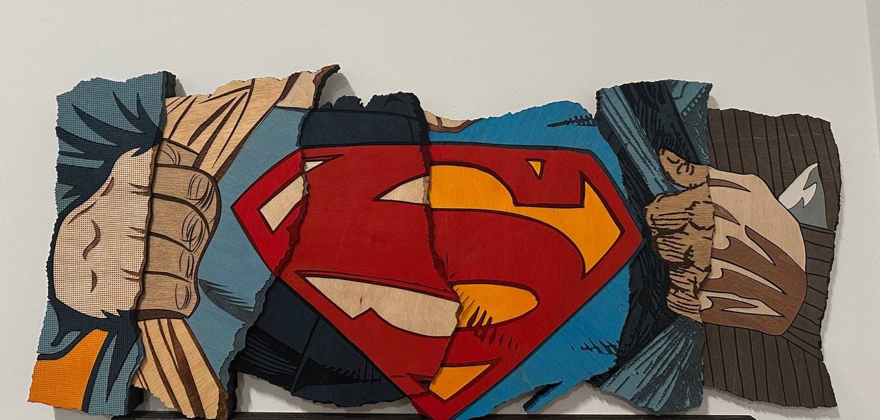 Customer photo review of SUPERMAN THROUGH THE YEARS POSTER
