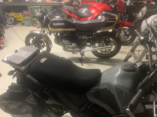 Customer photo review of Wind Rider Seat Cover
