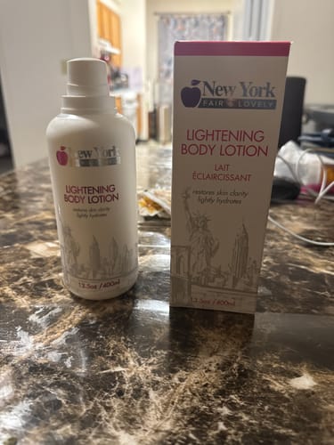 Customer photo review of New York Fair & Lovely Lightening Body Lotion - 400ml / 13.5 Oz