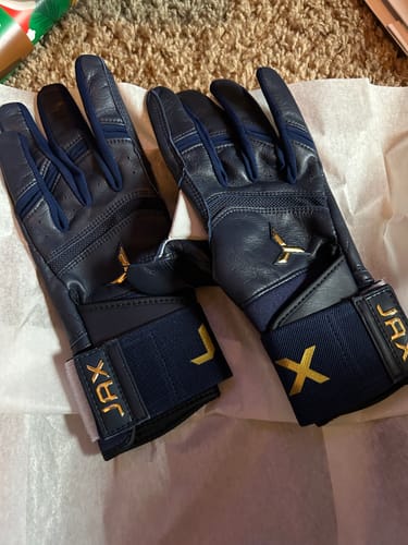 Customer photo review of Jax Batting Gloves | Shadow Navy | Strap Cuff